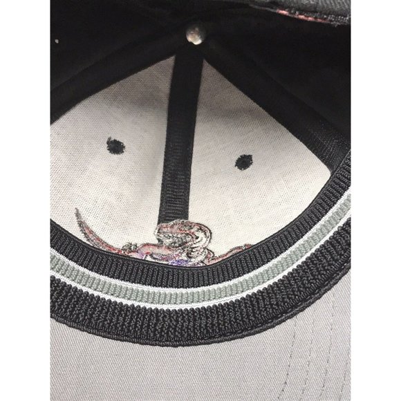 VINTAGE Nike Toronto Raptors Hat Cap Dad NBA L XL Black Fitted Basketball Adult - Picture 7 of 9